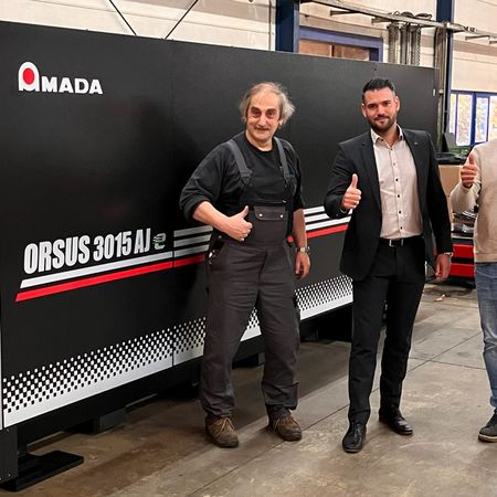 Neuer Faserlaser ORSUS-3015AJe für die A. Schieck GmbH