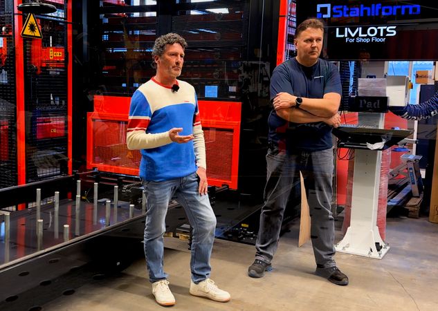 Searching for parts across a 1,500 m² production area?